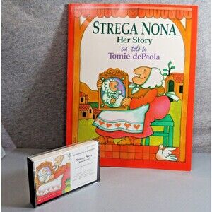 Strega Nona Her Story w/ Cassette 1st Scholastic 1998 School Edition